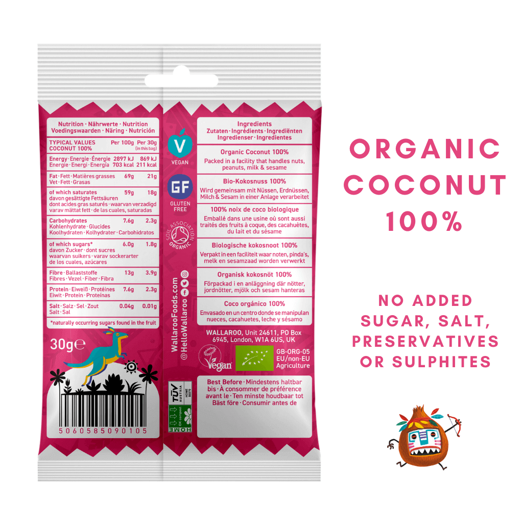 Bulk -Organic Dried Mango & Coconut ( 20 Bags)
