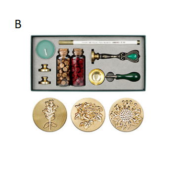 Sealing Wax set with glass jars