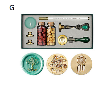 Sealing Wax set with glass jars