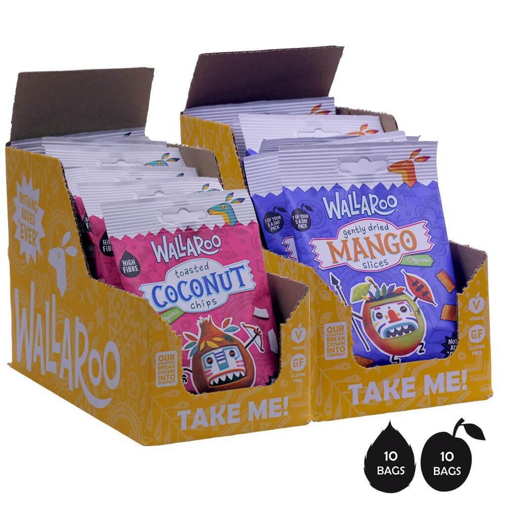 Bulk -Organic Dried Mango & Coconut ( 20 Bags)