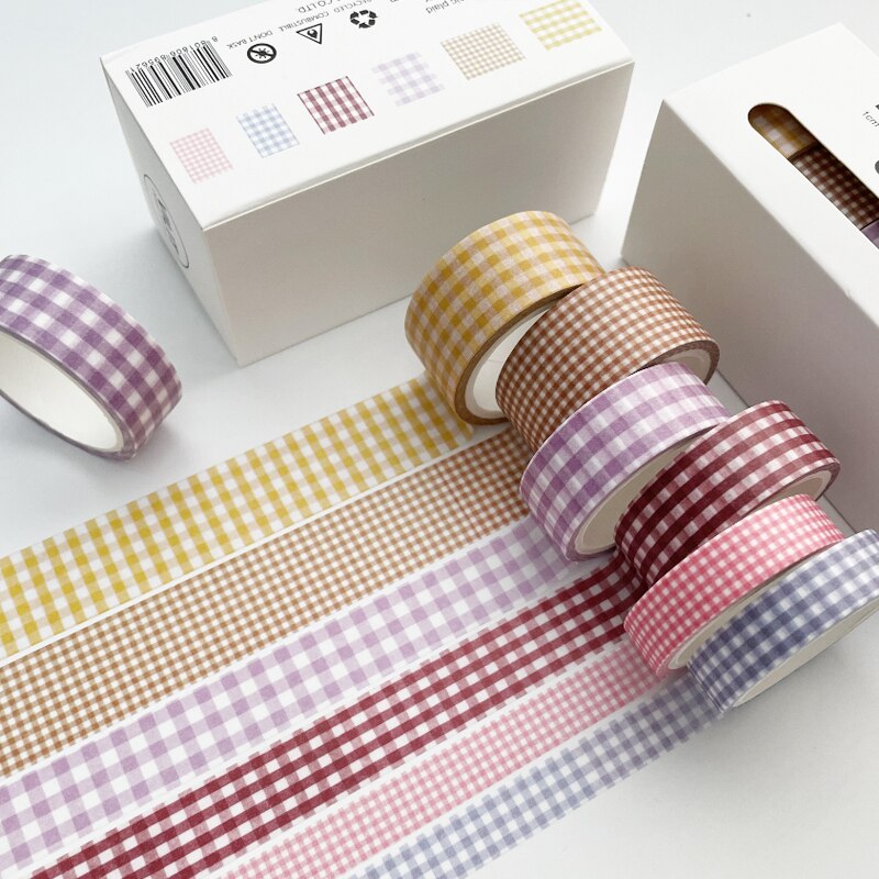 Bold Aesthetic Stationery Tape 6Pcs/Set
