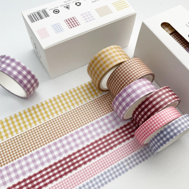 Bold Aesthetic Stationery Tape 6Pcs/Set