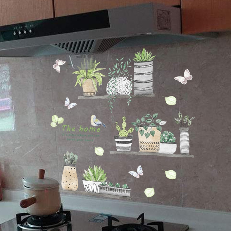 Garden Potted Plant Decals