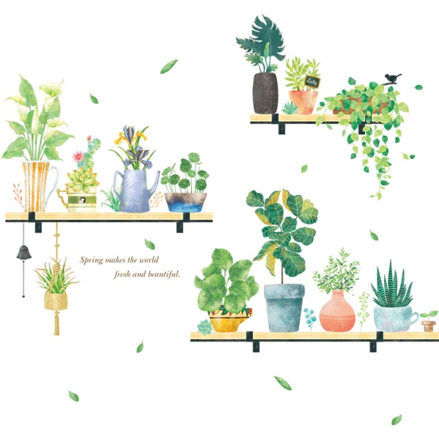 Garden Potted Plant Decals