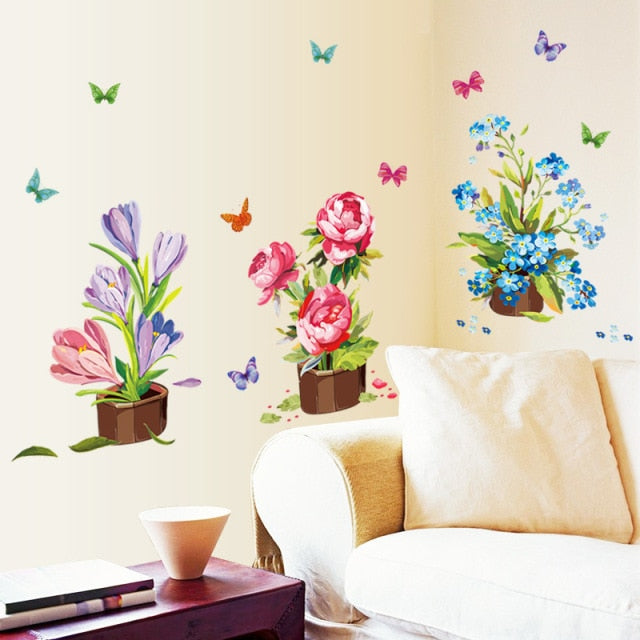 Garden Potted Plant Decals