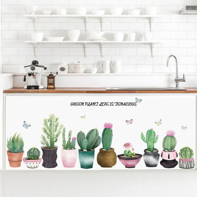 Garden Potted Plant Decals