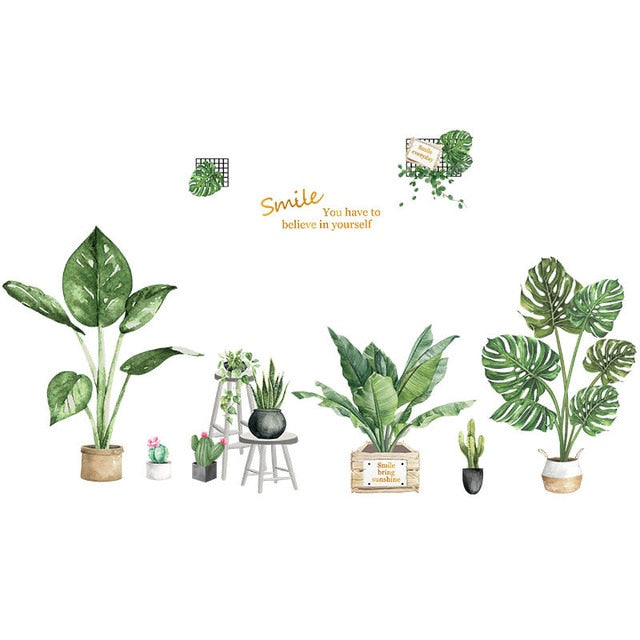 Garden Potted Plant Decals