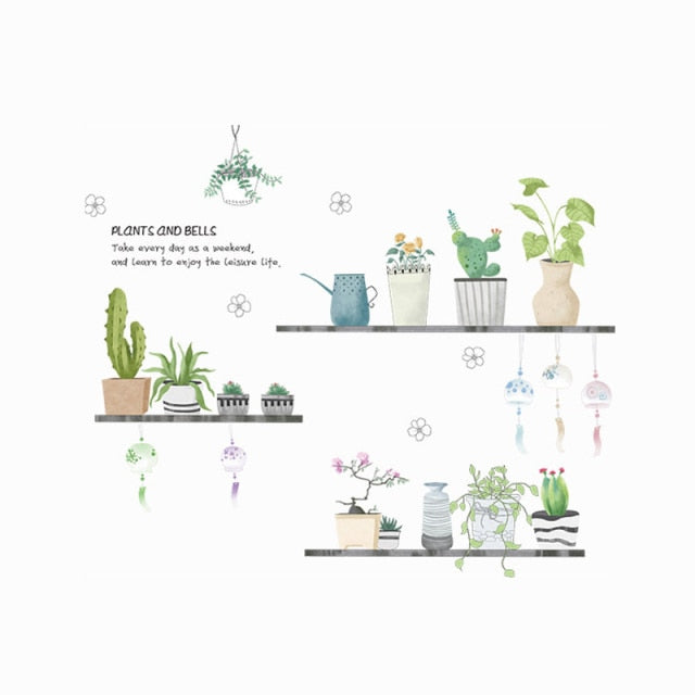 Garden Potted Plant Decals