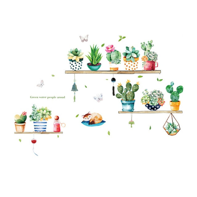 Garden Potted Plant Decals