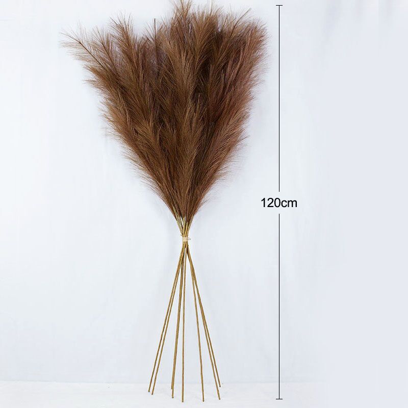 Singular Faux Pampas Grass For Home Décor