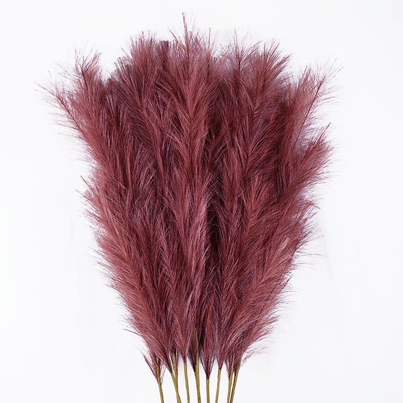 Singular Faux Pampas Grass For Home Décor