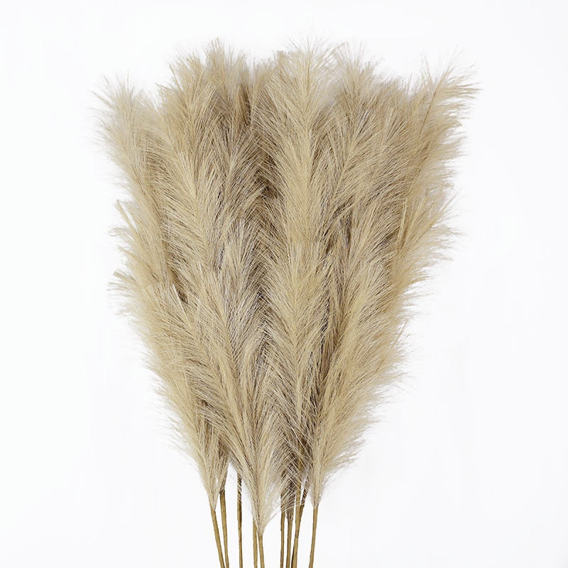 Singular Faux Pampas Grass For Home Décor