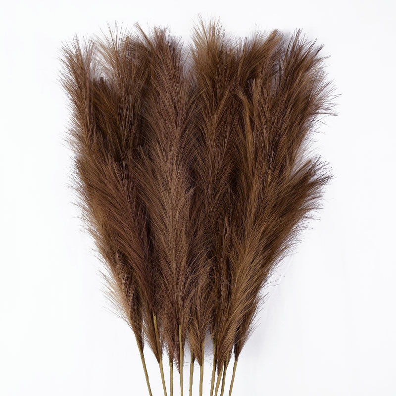 Singular Faux Pampas Grass For Home Décor