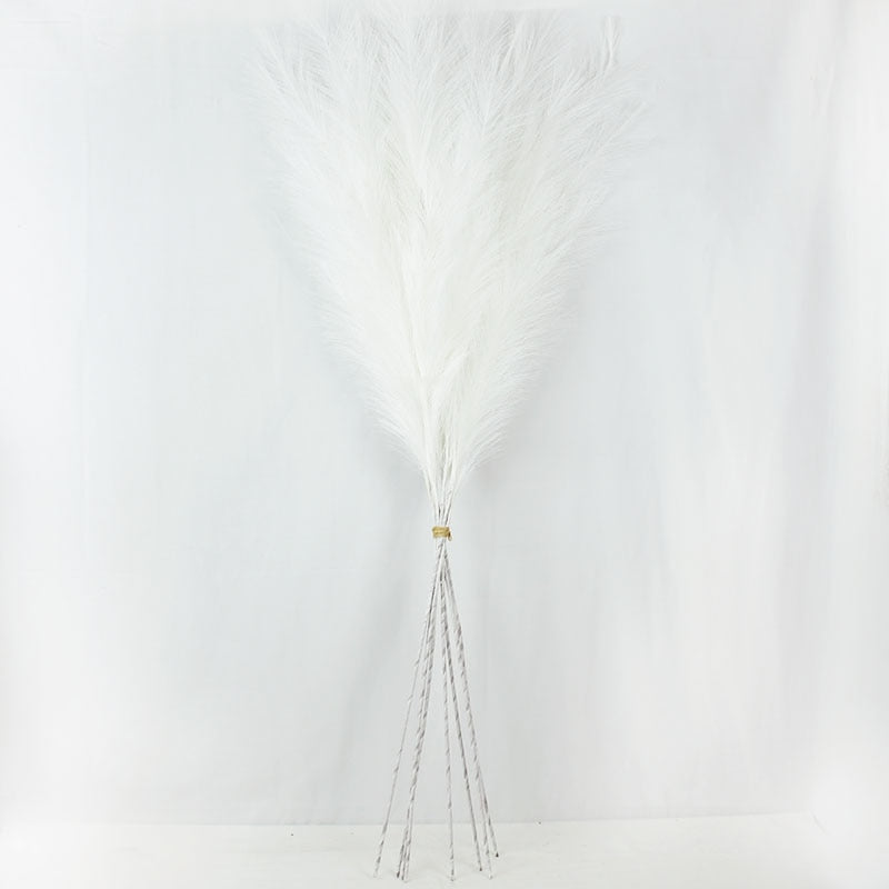 Singular Faux Pampas Grass For Home Décor