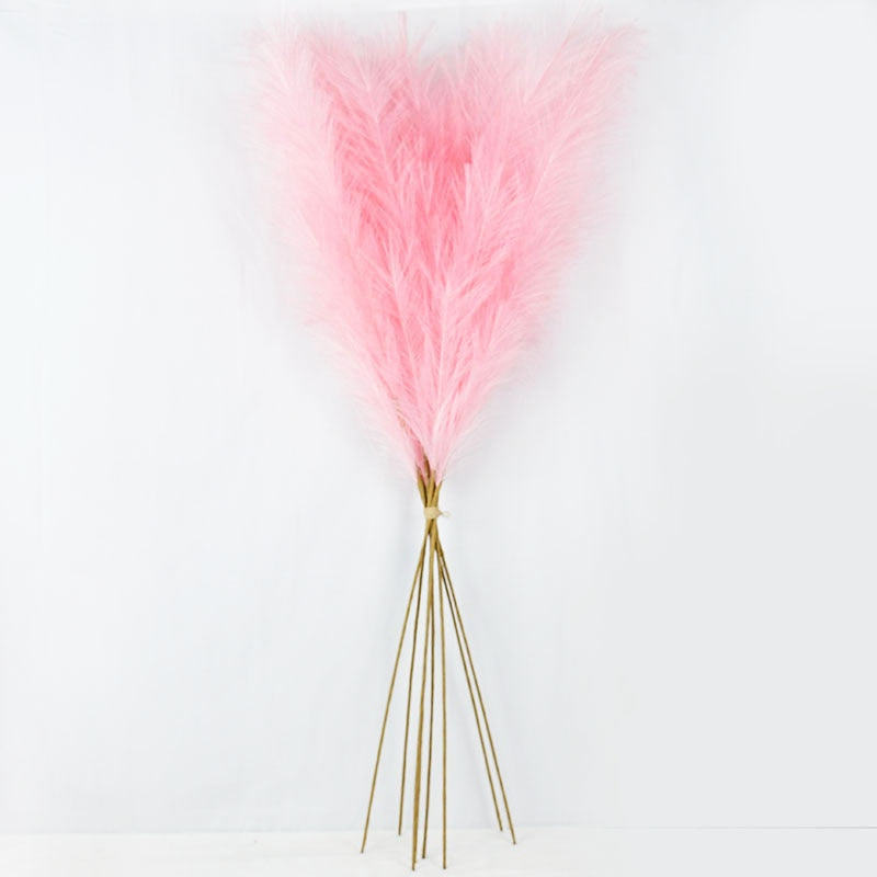 Singular Faux Pampas Grass For Home Décor