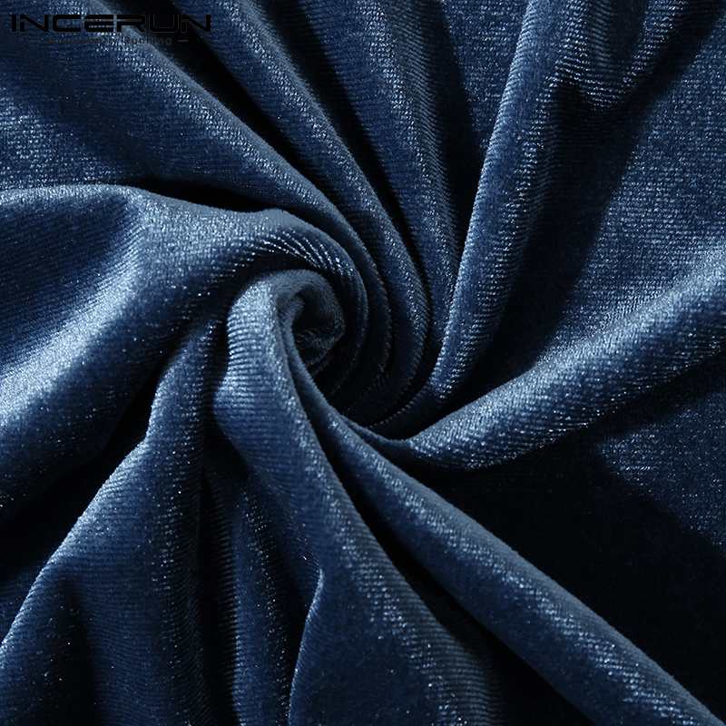 Velour Round Neck Semi Crop Tee