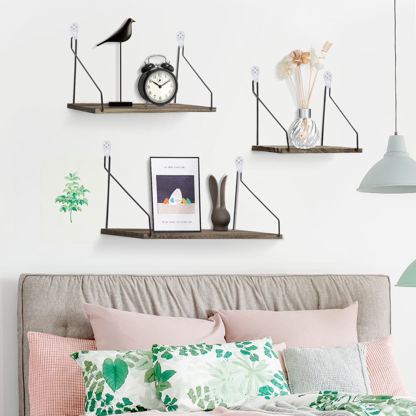 3PCS Mounted Book Shelf