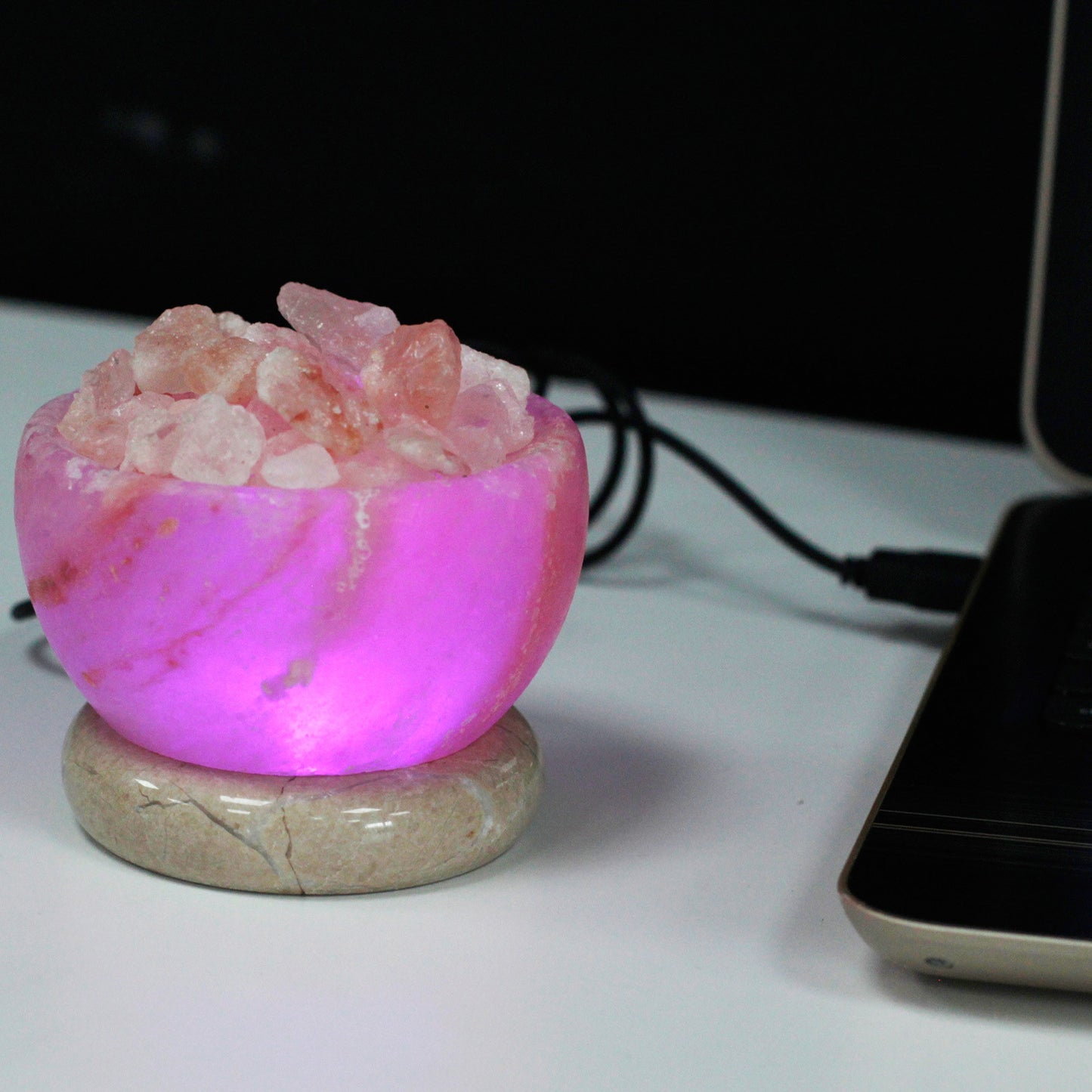 Unique Himalayan Salt Crystal Lamp w/ USB
