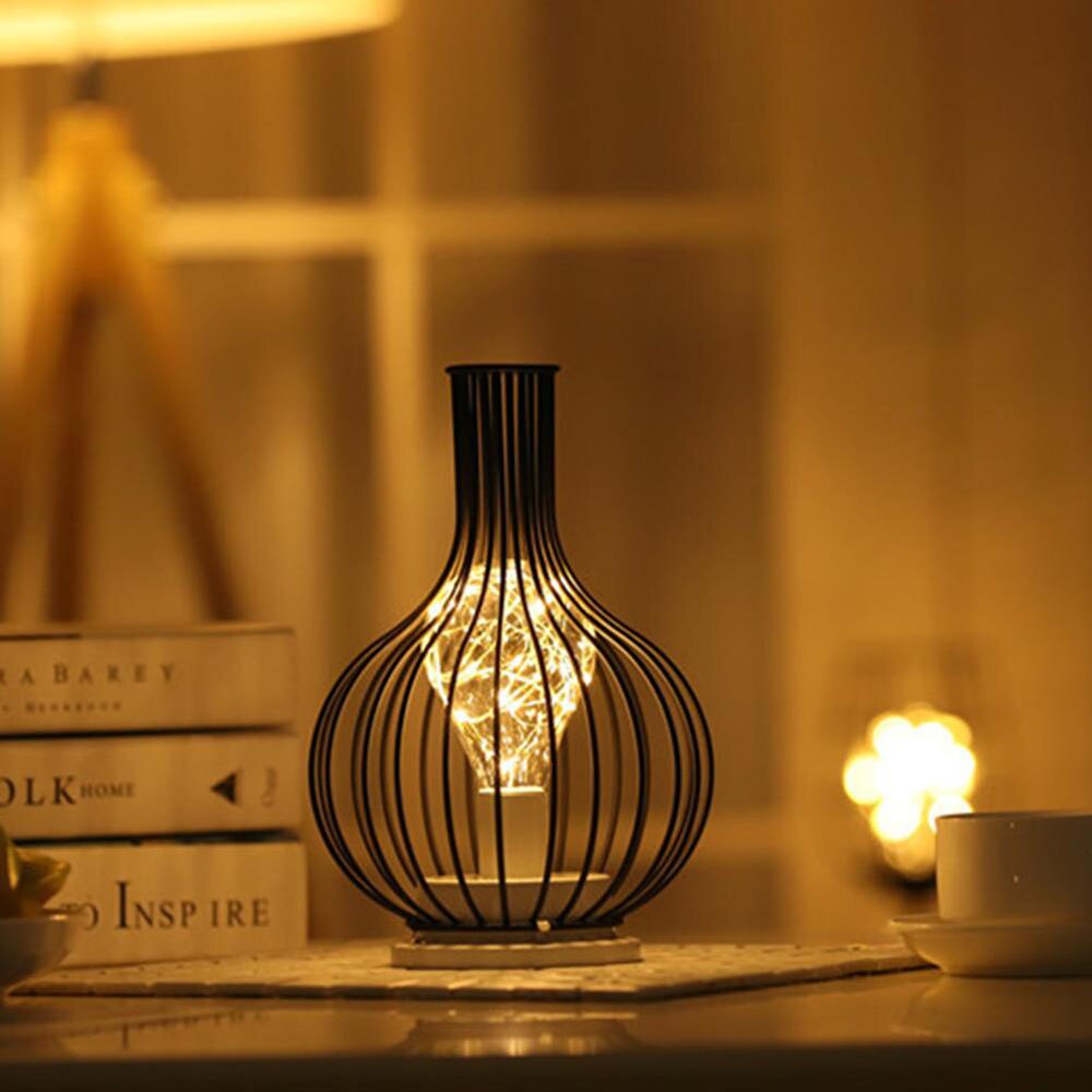 Iron Wine Shape Wire Lamp