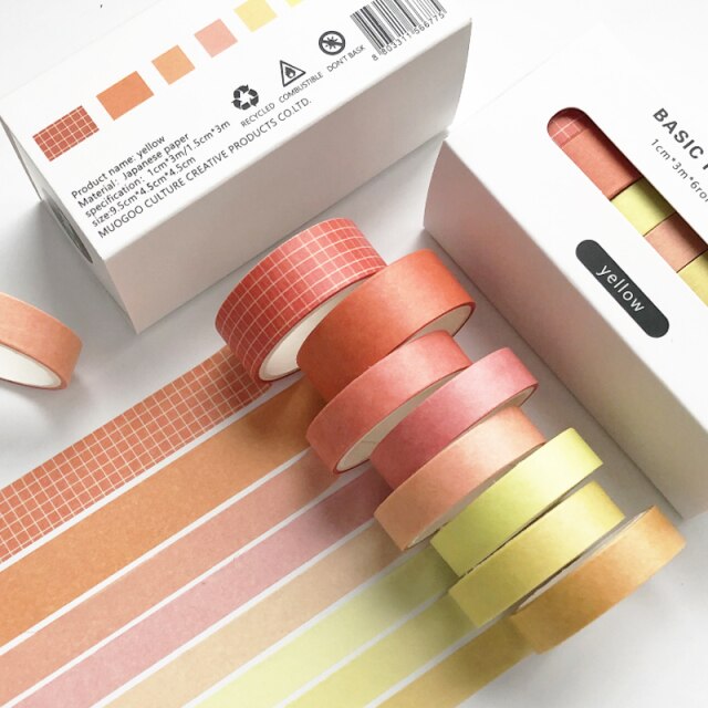 Basic Washi Tape 8pcs/set