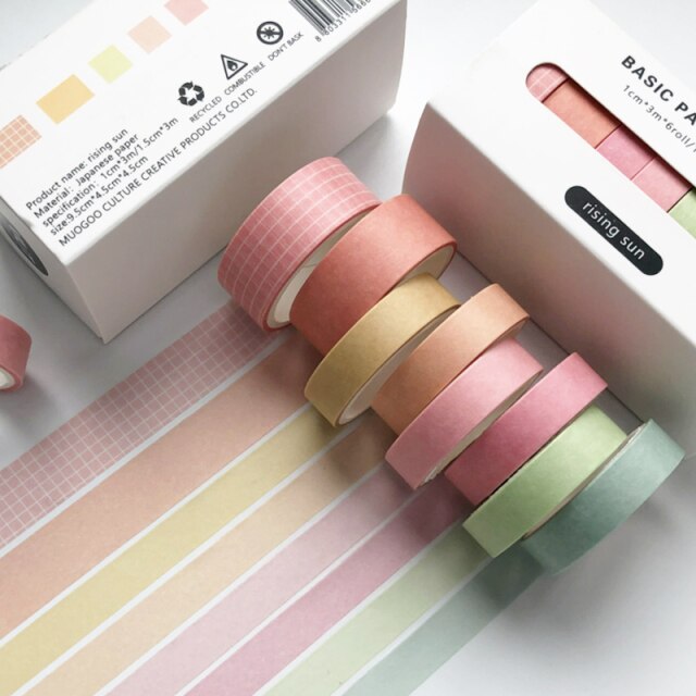 Basic Washi Tape 8pcs/set