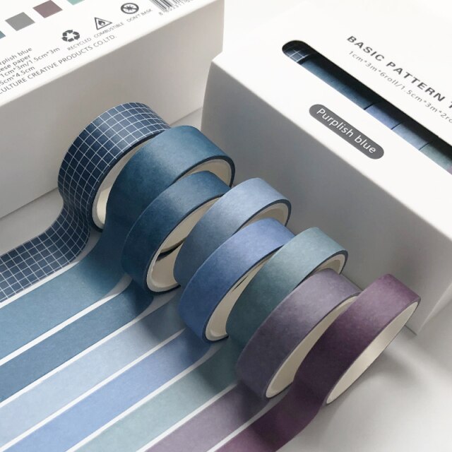 Basic Washi Tape 8pcs/set