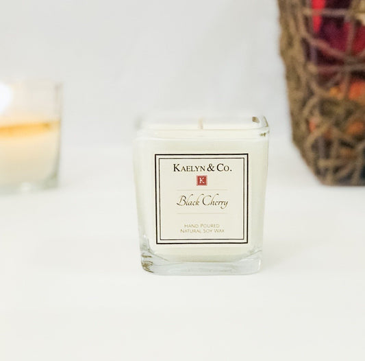 Black Cherry Small Cube Candle