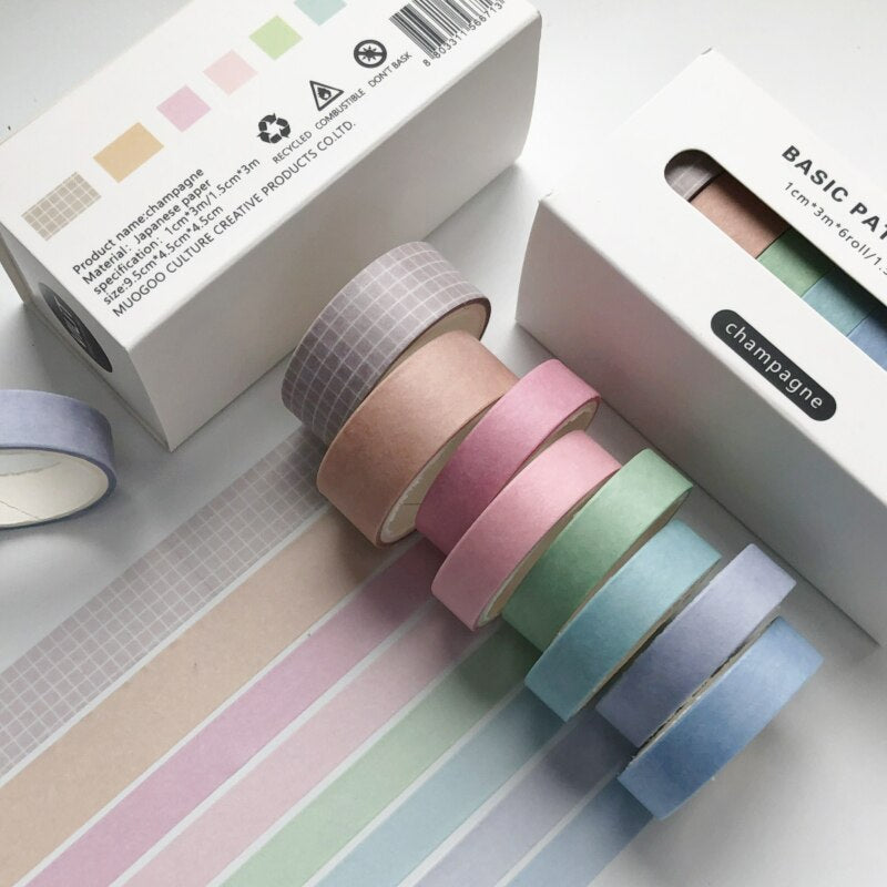 Basic Washi Tape 8pcs/set