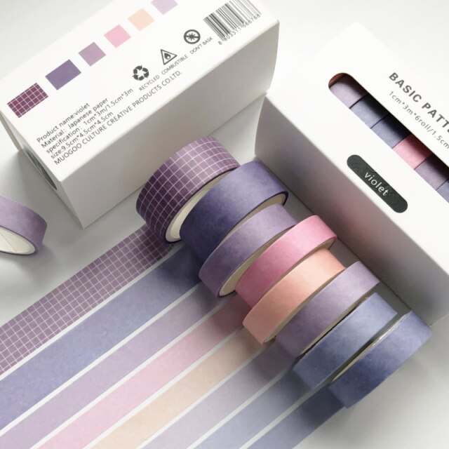 Basic Washi Tape 8pcs/set