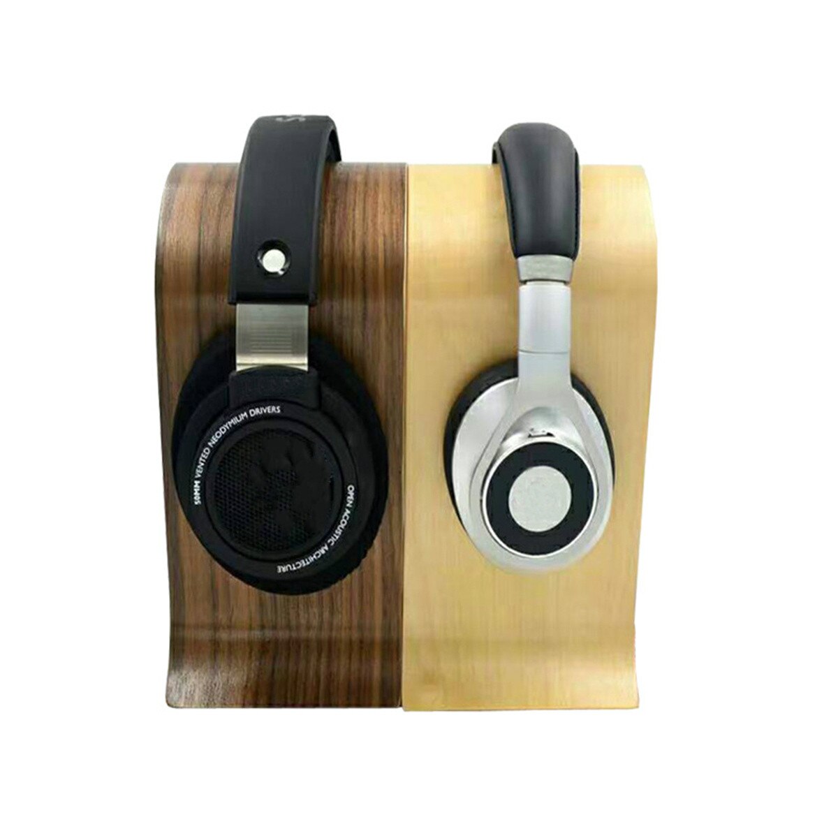 Universal U Shape Wood Headphone Stand