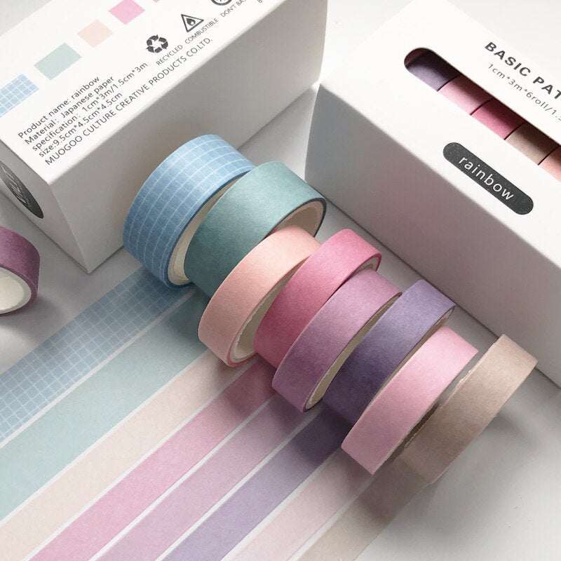 Basic Washi Tape 8pcs/set