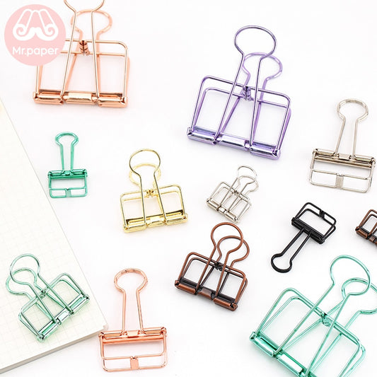 Mr Paper Color Singular Binder Clip - Mix and Match