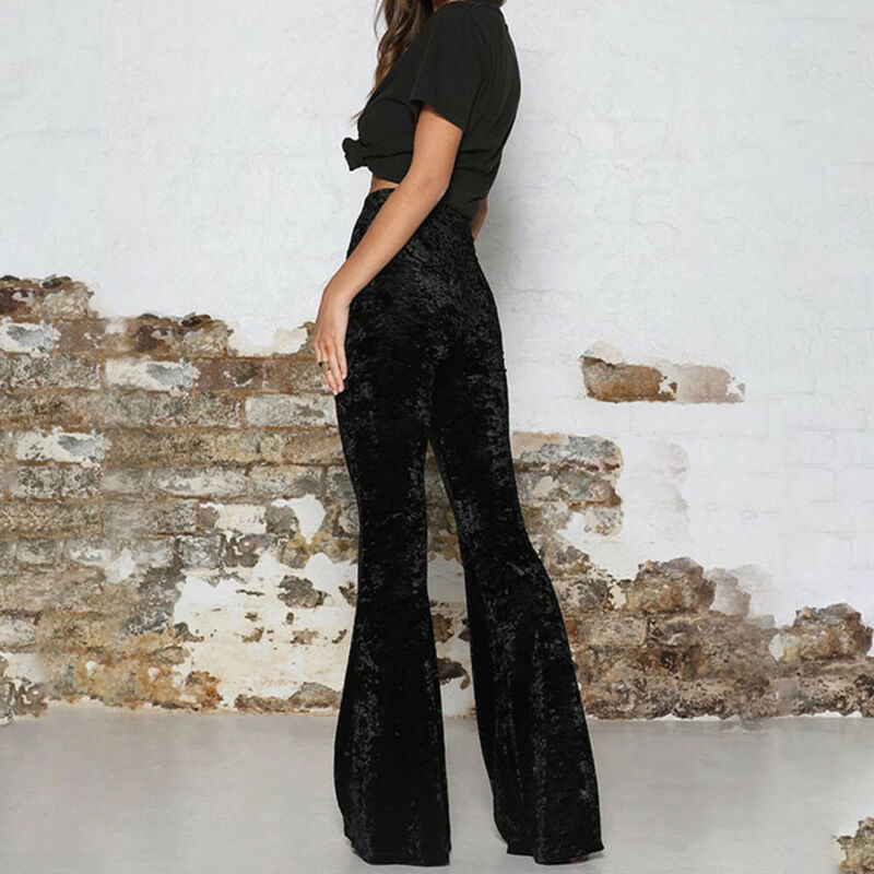 Velvet Bell Bottom Pant