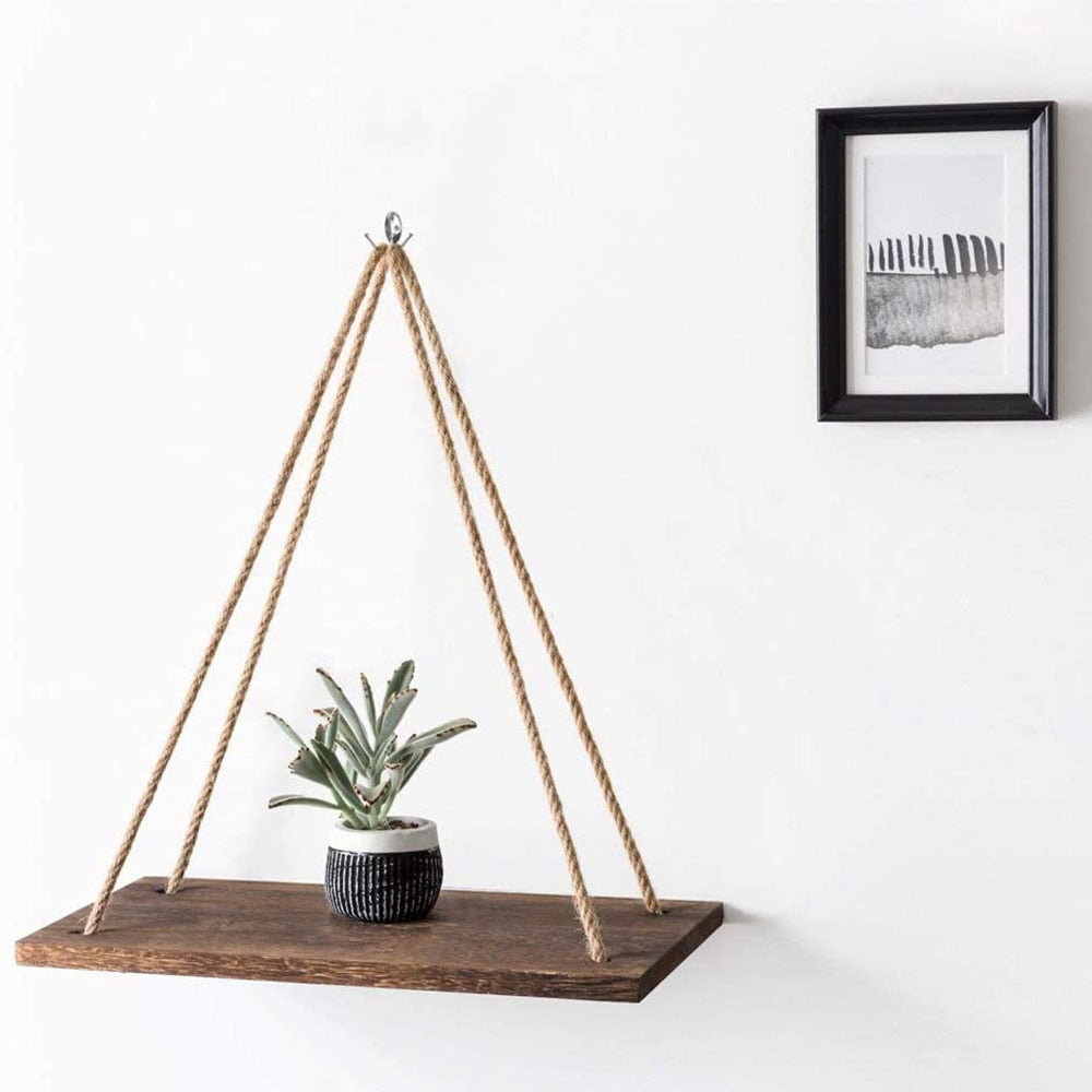 Wooden Rope Shelf