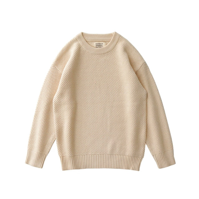 Vintage Drop Shoulder Knitted Sweater