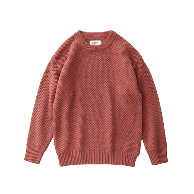 Vintage Drop Shoulder Knitted Sweater